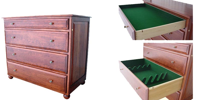 amish woodworking custom gun cabinet image