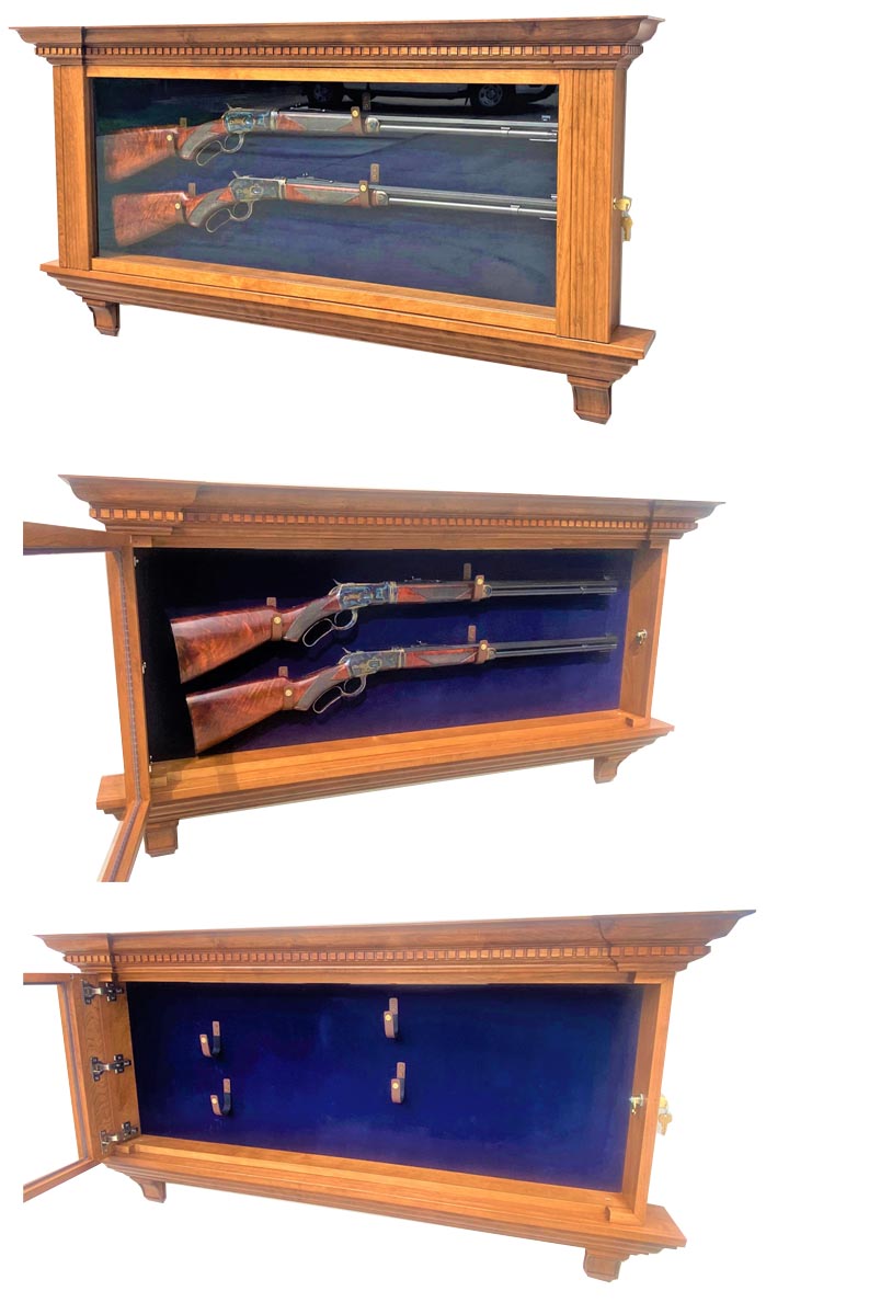 amish woodworking custom gun cabinet image