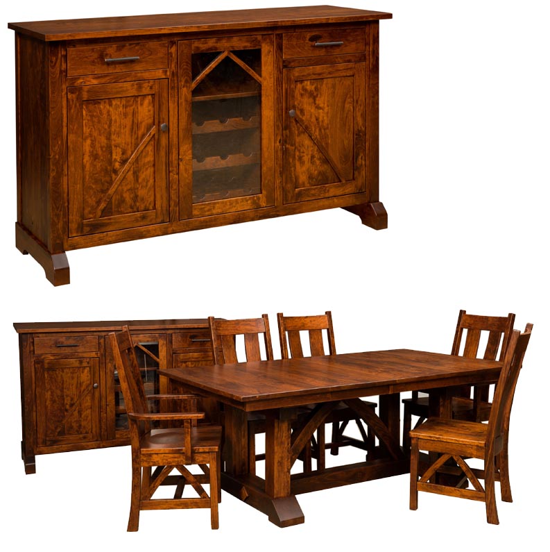amish woodworking custom hutches & buffets image