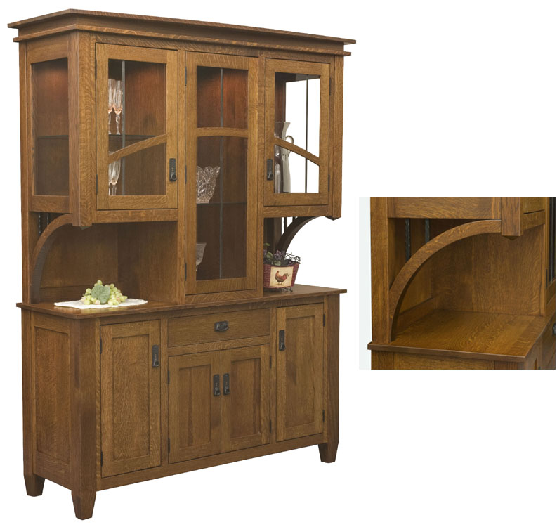 amish woodworking custom hutches & buffets image