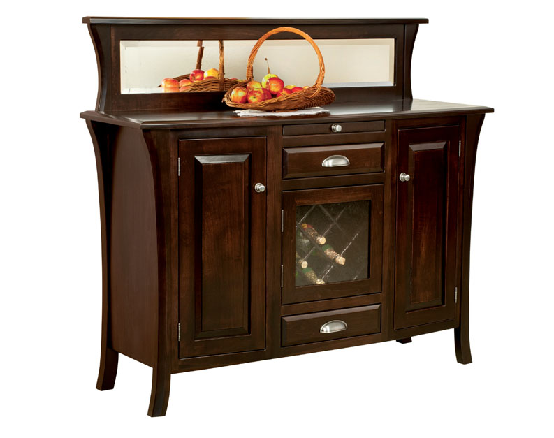 amish woodworking custom wine cabinet image