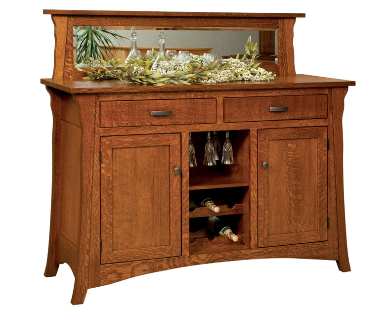 amish woodworking custom wine cabinet image