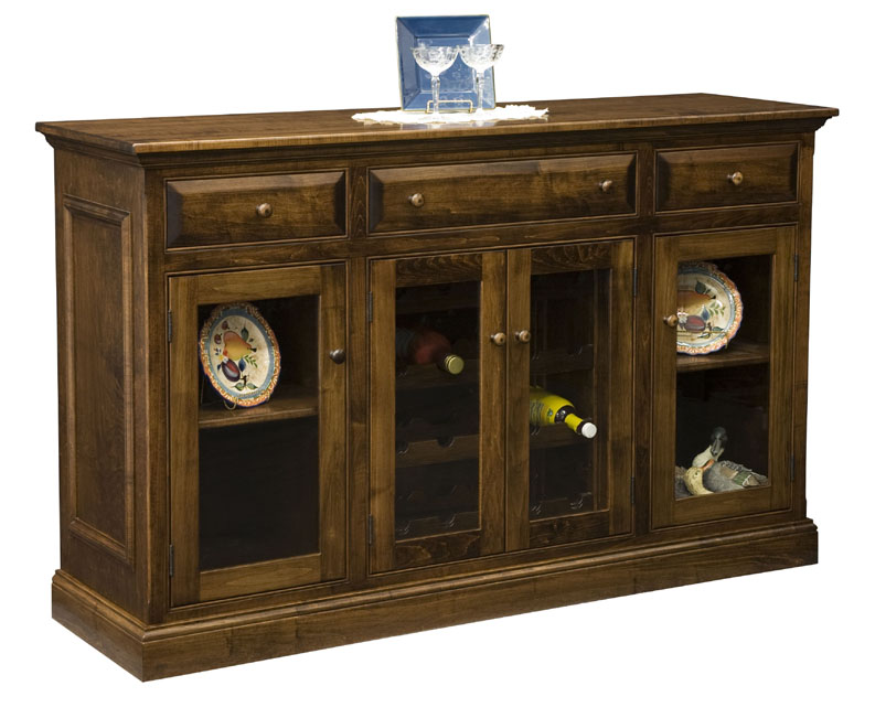 amish woodworking custom wine cabinet image