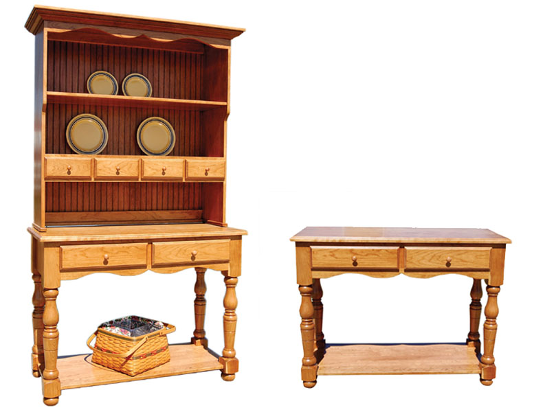amish woodworking custom hutches & buffets image