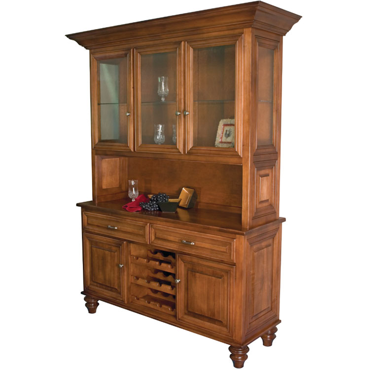 amish woodworking custom wine cabinet image
