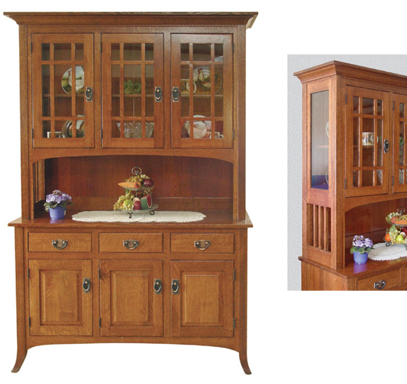 amish woodworking custom hutches & buffets image