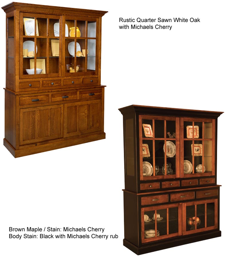 amish woodworking custom hutches & buffets image