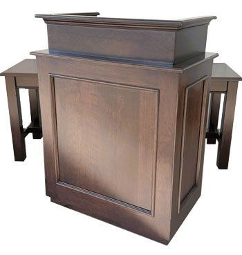 amish woodworking american podium image