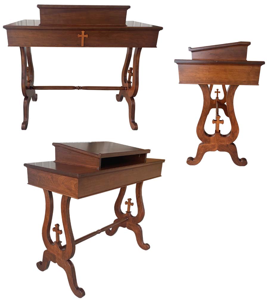 amish woodworking blessing podium image