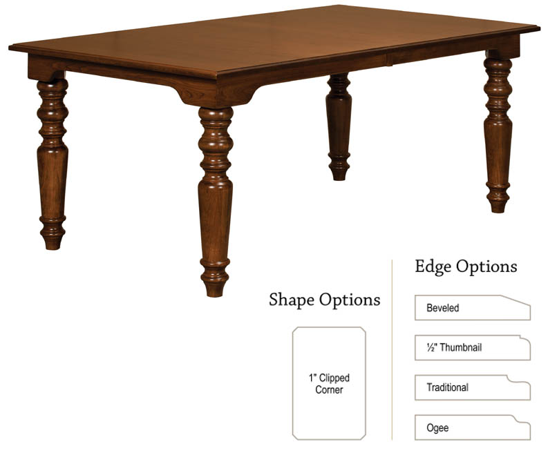 amish woodworking custom table image