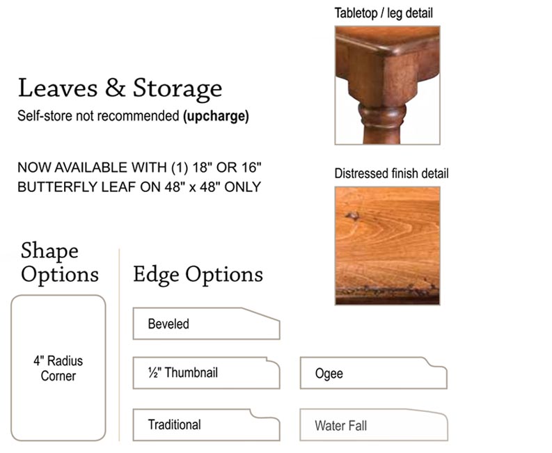 amish woodworking custom table image