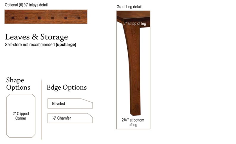 amish woodworking custom table image