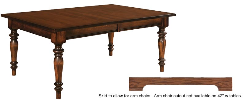 amish woodworking custom table image