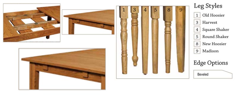 amish woodworking custom table image