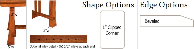 amish woodworking custom table image