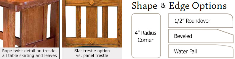 amish woodworking custom table image