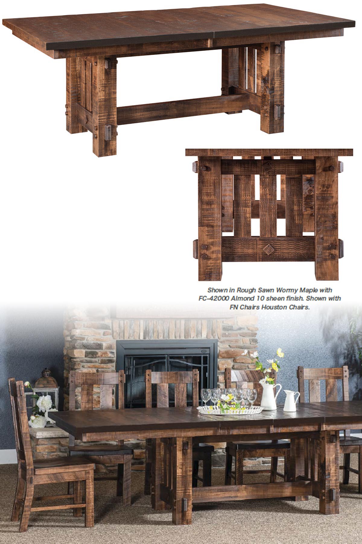 amish woodworking custom table image