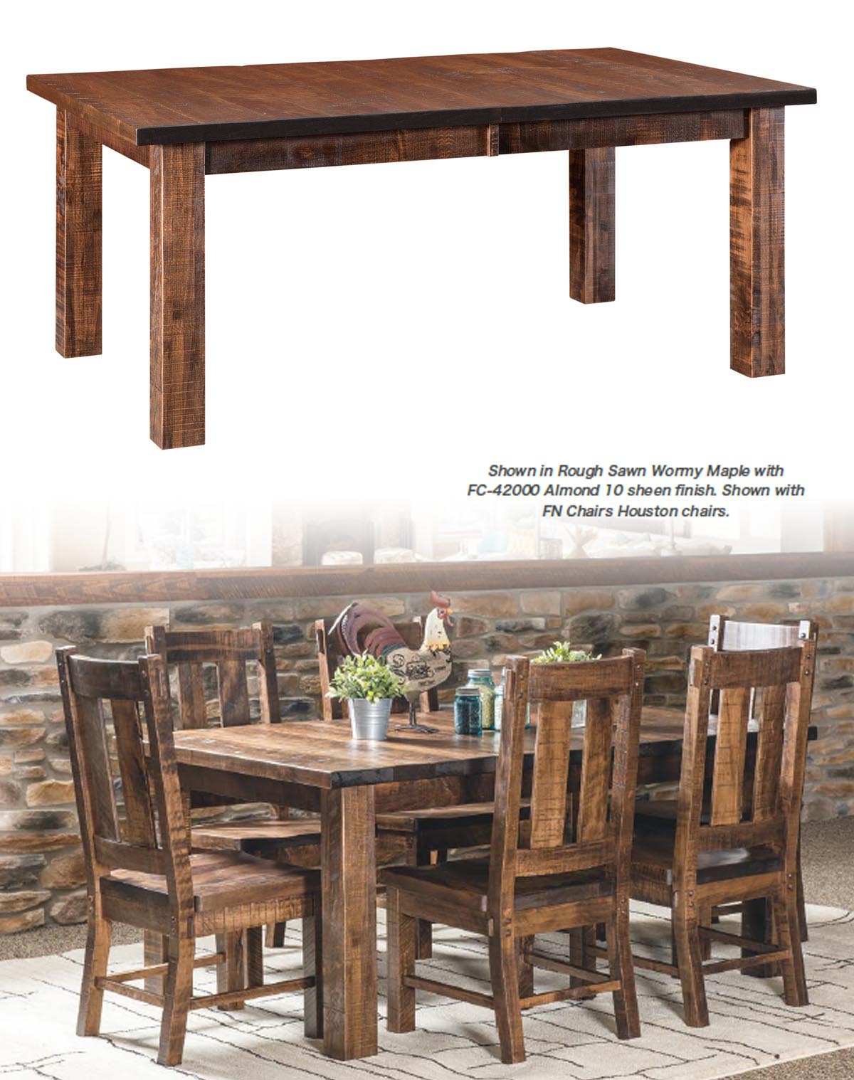 amish woodworking custom table image