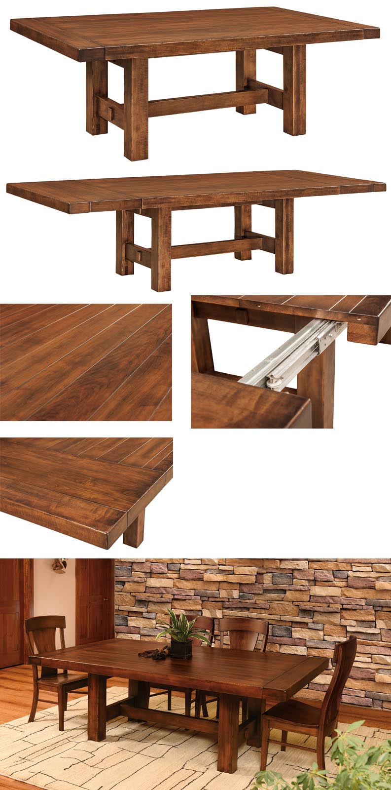 amish woodworking custom table image
