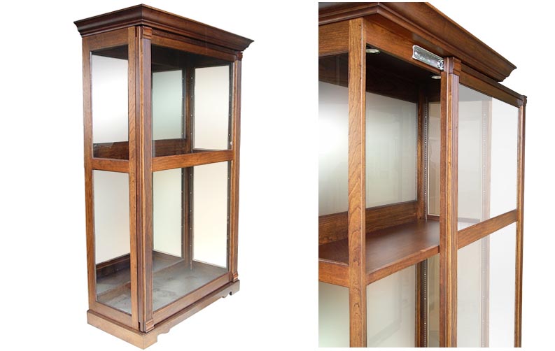 amish woodworking custom display cabinet image