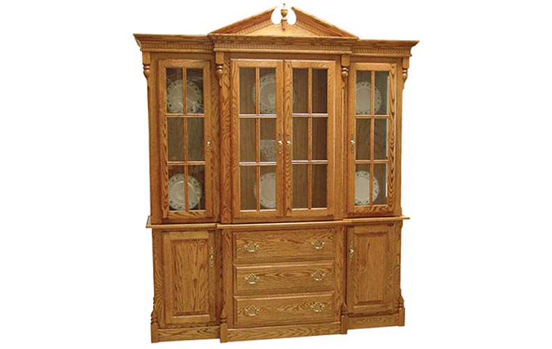 amish woodworking custom display cabinet image