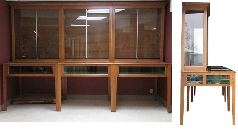 amish woodworking custom display cabinet image