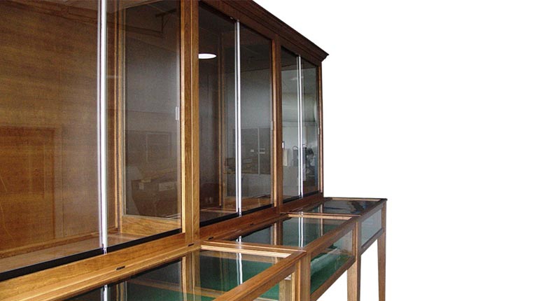 amish woodworking custom display cabinet image