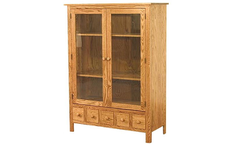 amish woodworking custom display cabinet image