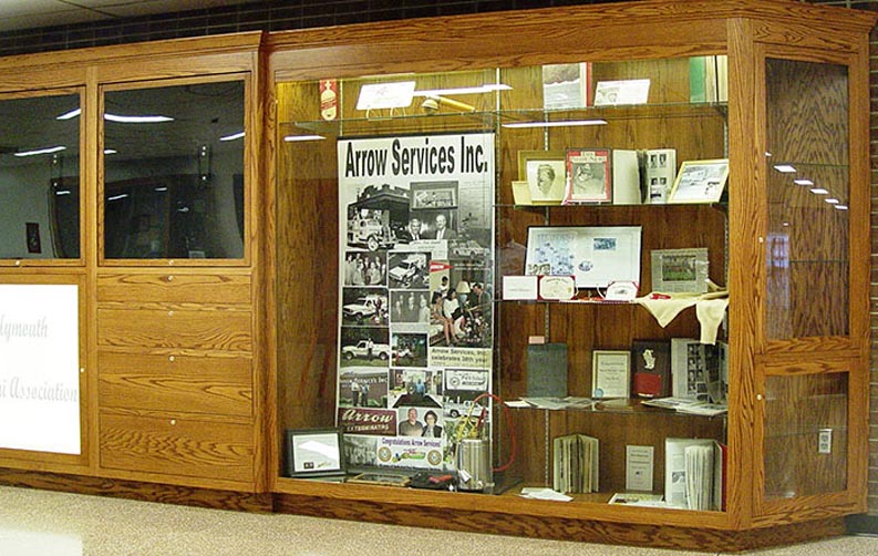 amish woodworking custom display cabinet image