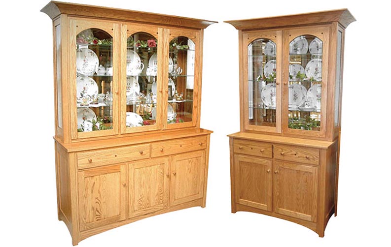 amish woodworking custom display cabinet image
