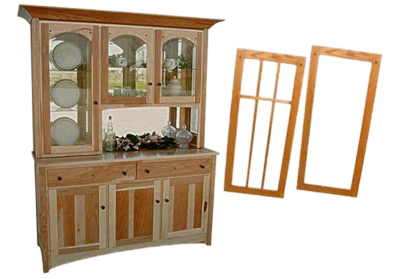 amish woodworking custom display cabinet image