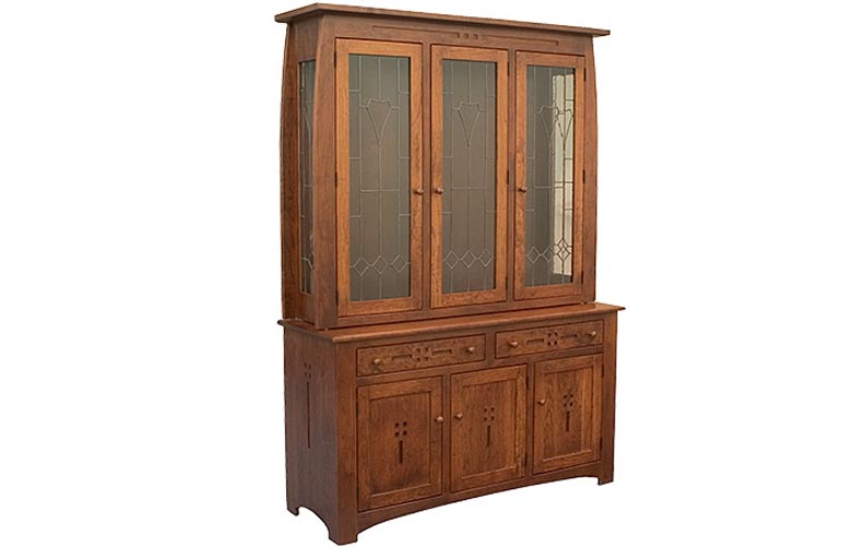 amish woodworking custom display cabinet image