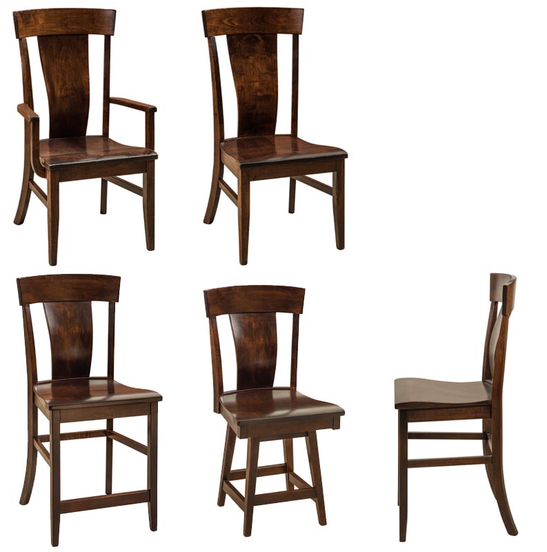 amish woodworking custom wood chair image