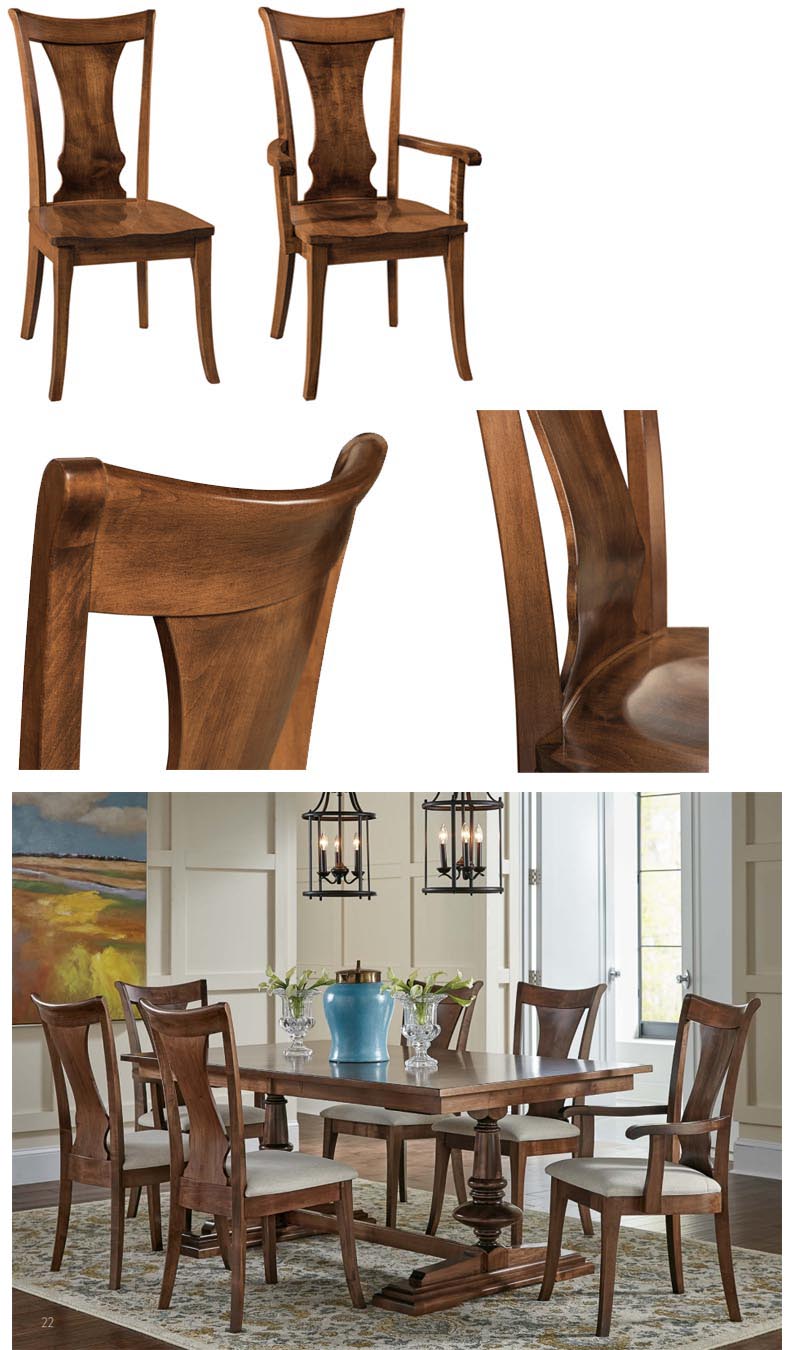 amish woodworking custom wood chair image