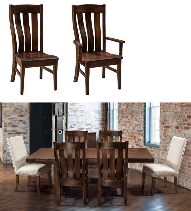 amish woodworking custom wood chair image