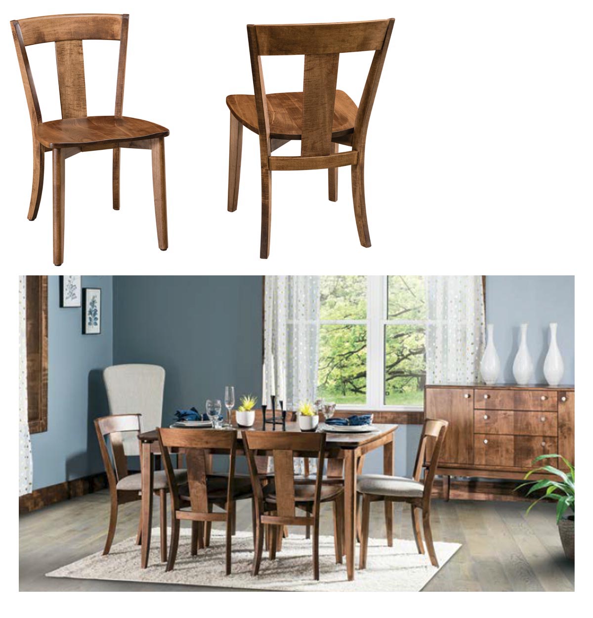 amish woodworking custom wood chair image