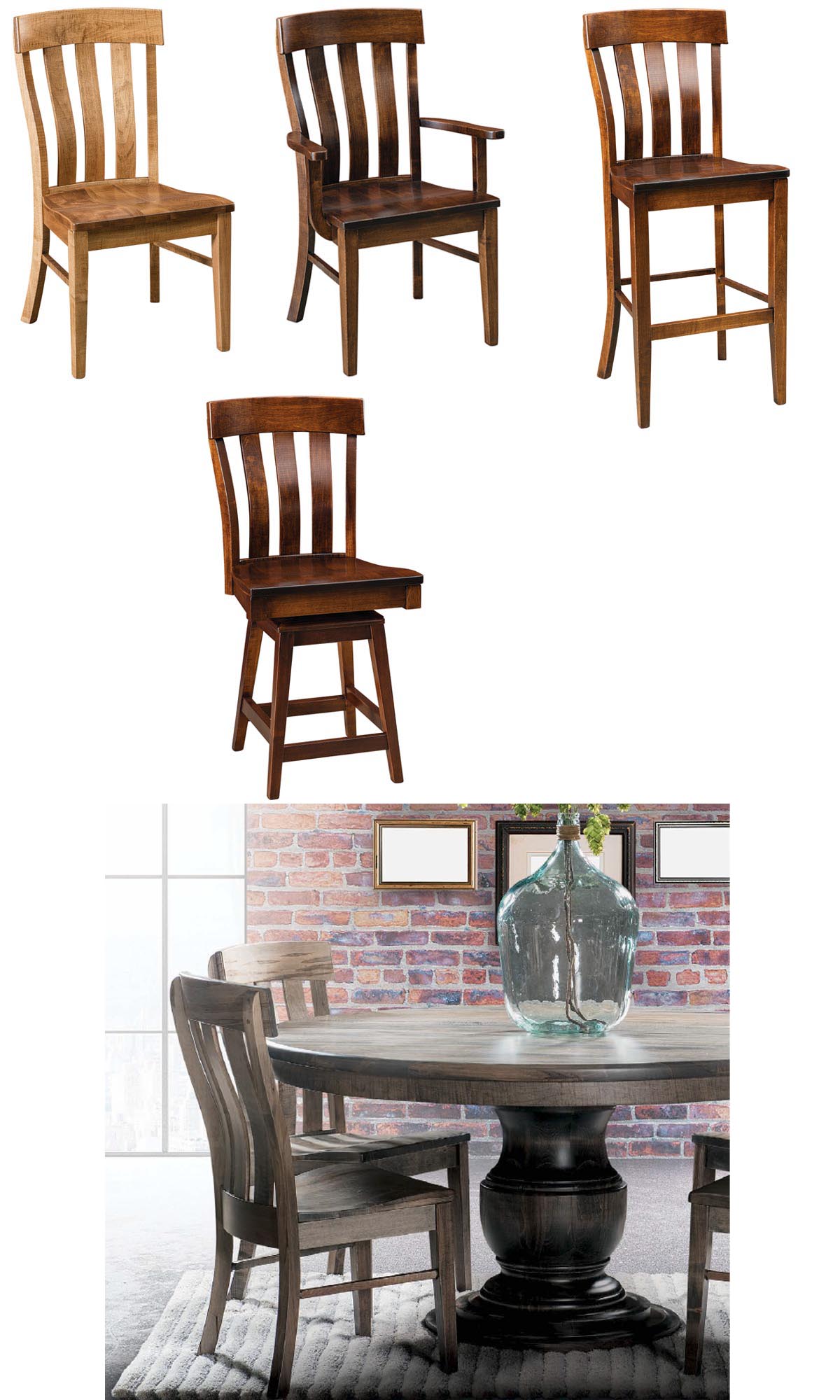amish woodworking custom wood chair image