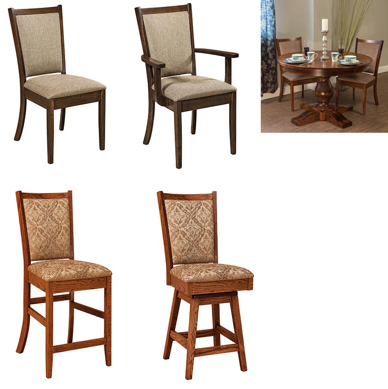 amish woodworking custom wood chair image