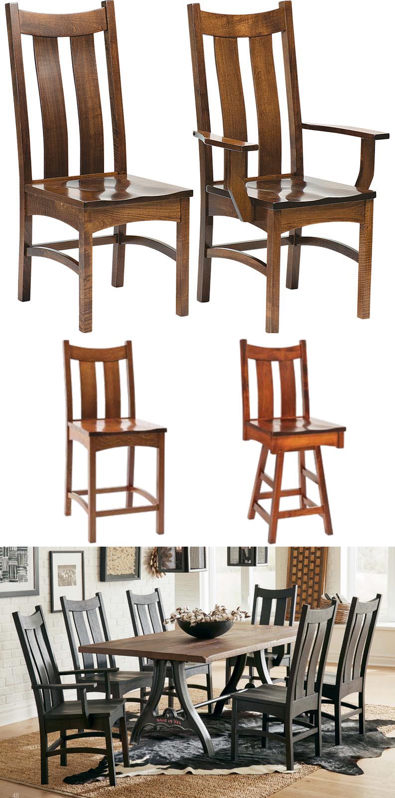amish woodworking custom wood chair image