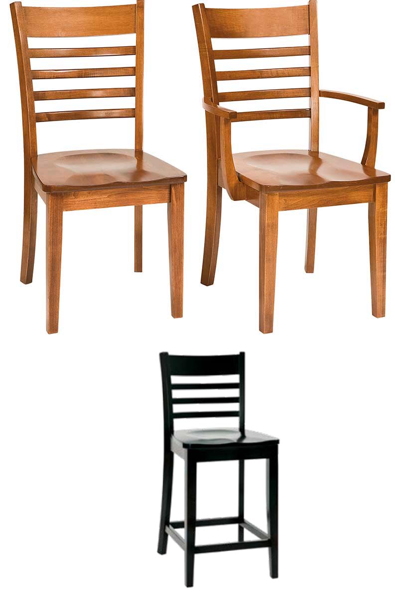 amish woodworking custom wood chair image