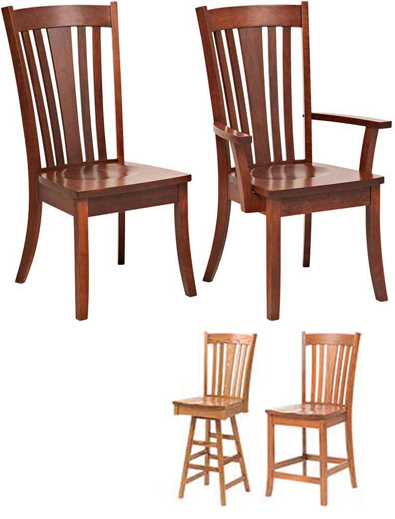 amish woodworking custom wood chair image