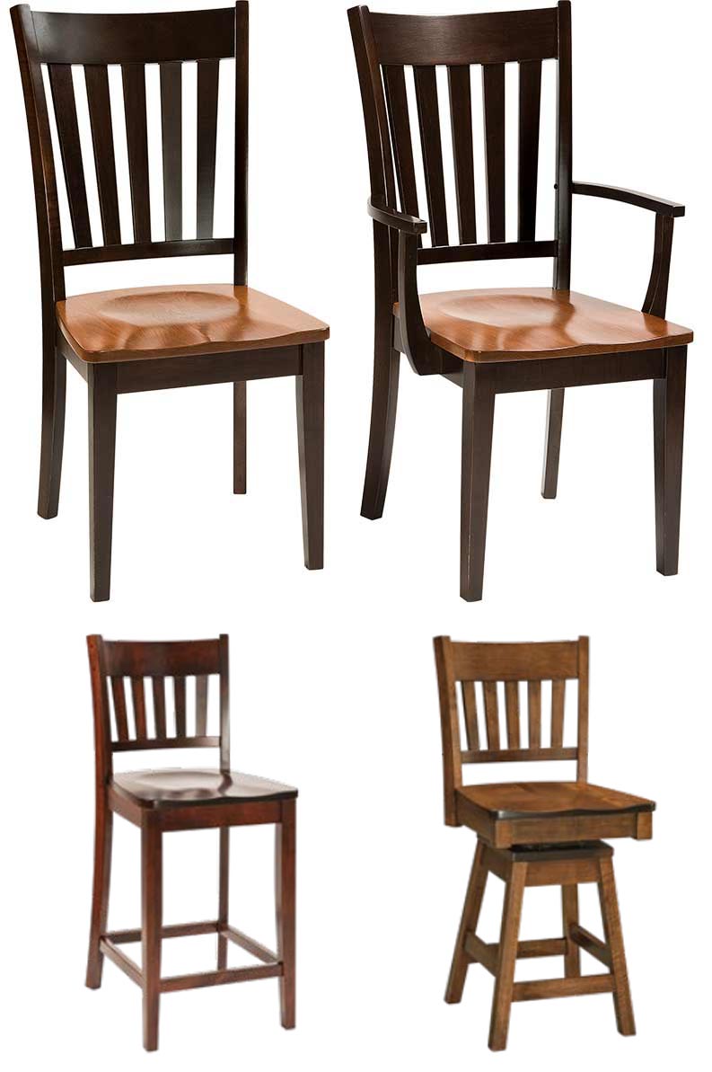 amish woodworking custom wood chair image