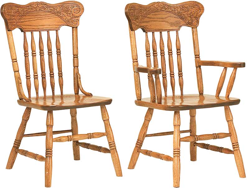 amish woodworking custom wood chair image