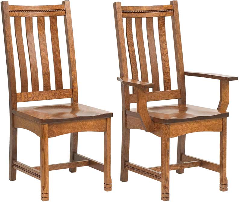 amish woodworking custom wood chair image
